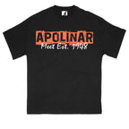 Apolinar City Talk Schwarzes T-Shirt
