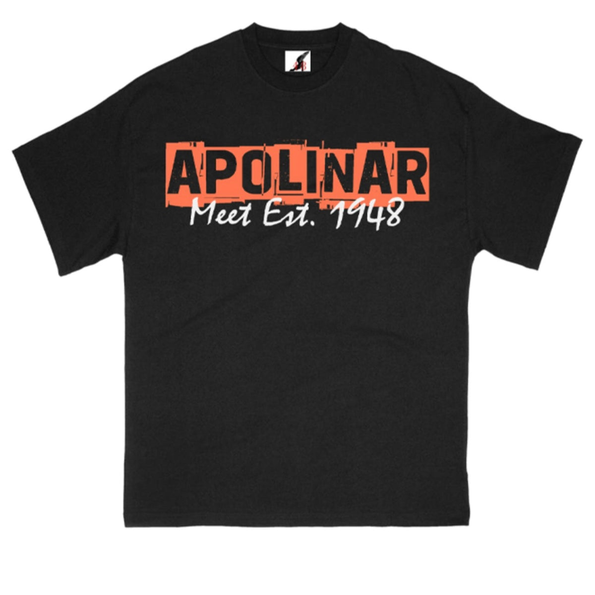 Apolinar City Talk Schwarzes T-Shirt
