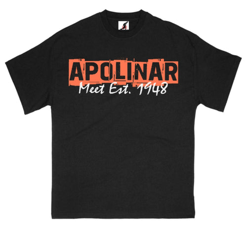 Apolinar City Talk Schwarzes T-Shirt
