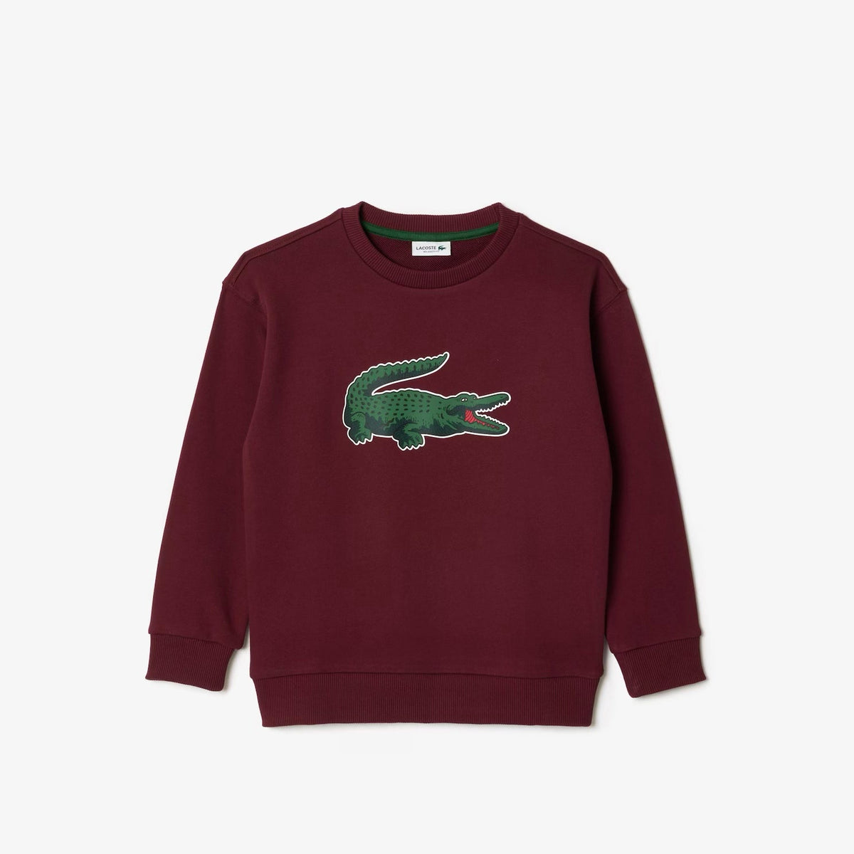 Kinder-Sweater mit Signature-Print in Bordeaux
