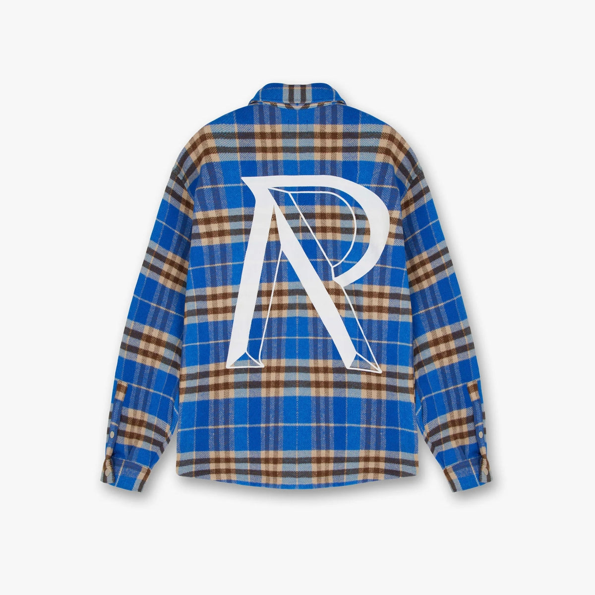 Represent Heavyweight Initial Cobalt Flanellhemd