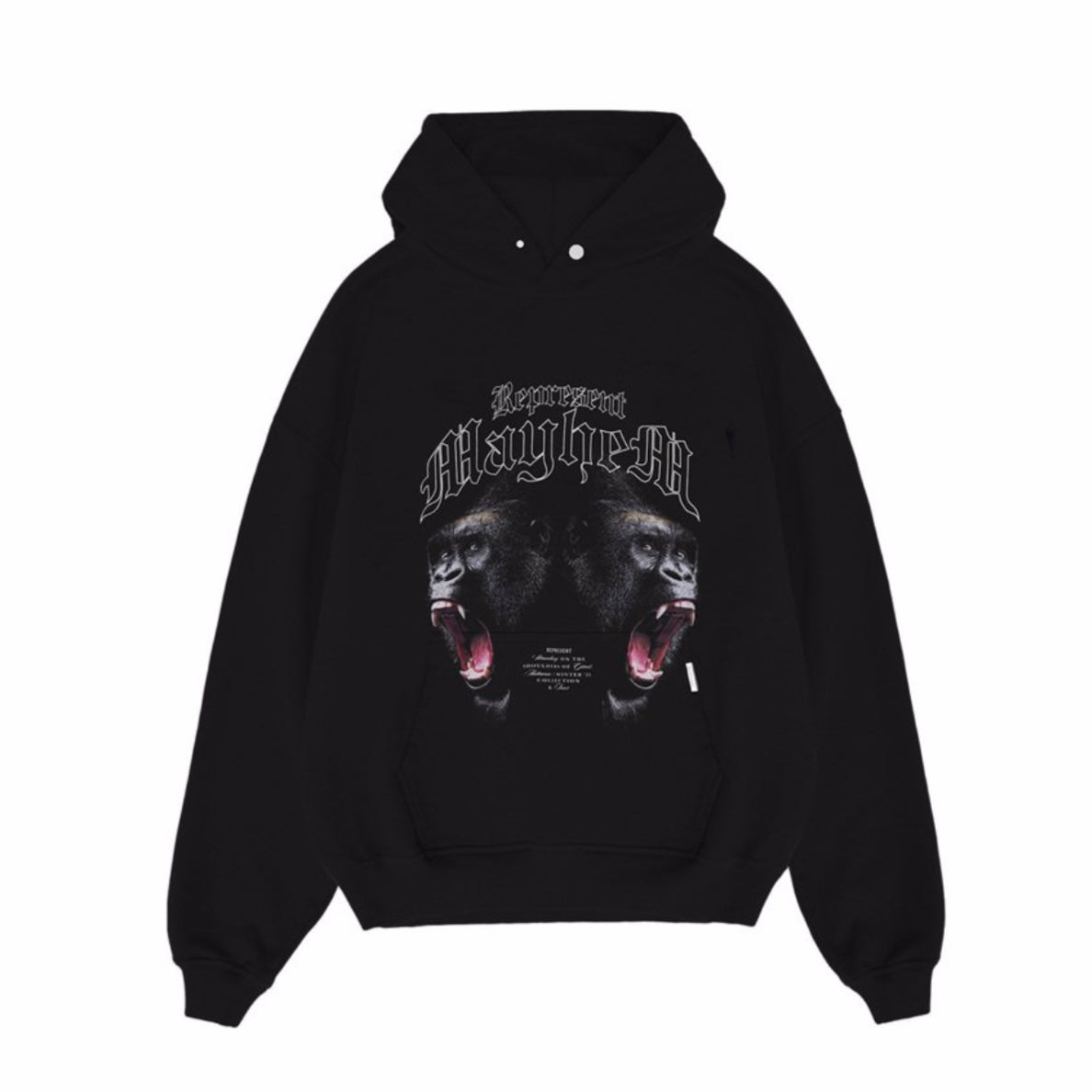 Represent Mayhem schwarzer Kapuzenpullover