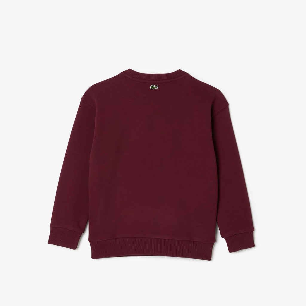 Kinder-Sweater mit Signature-Print in Bordeaux