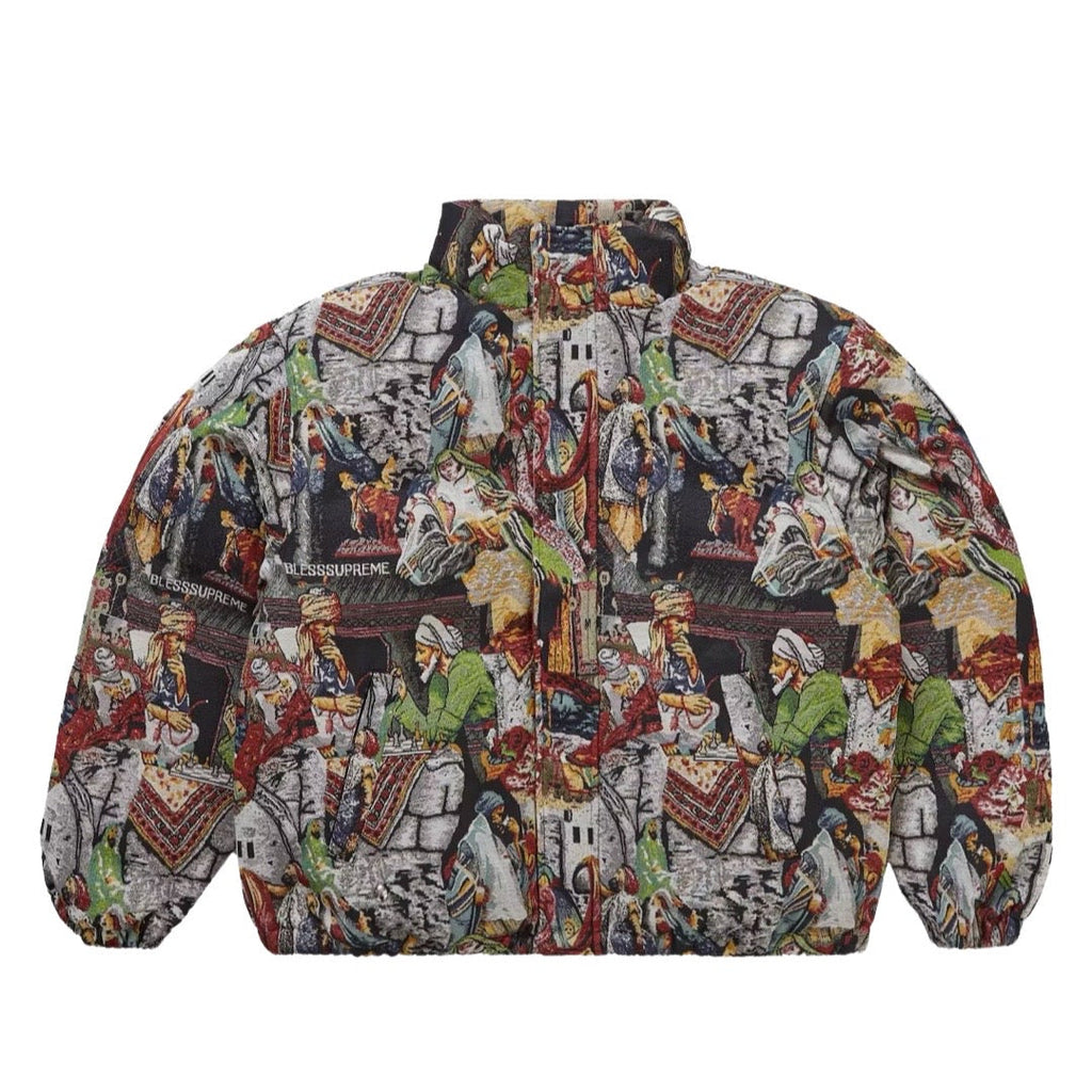 Supreme Bless Tapestry Pufferjacke