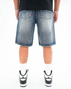 Preme “Drop Gems” Crystal Indigo Jorts