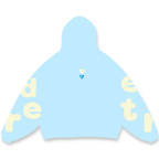 „Oxygen Scattered“-Kapuzenpullover mit roten Buchstaben