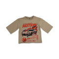 Beast Kids “Motion” Crop Khaki Tee