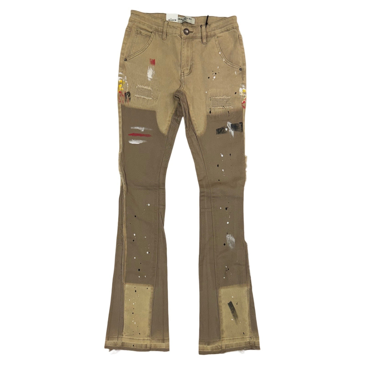Reelistik Splatter Tan Stacked Jeans (RST5061-3)