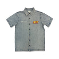 By Appt Only “Sync” Indigo Button Up