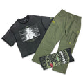 Gala “Outside Oneself” Olive Nylon Pants Set