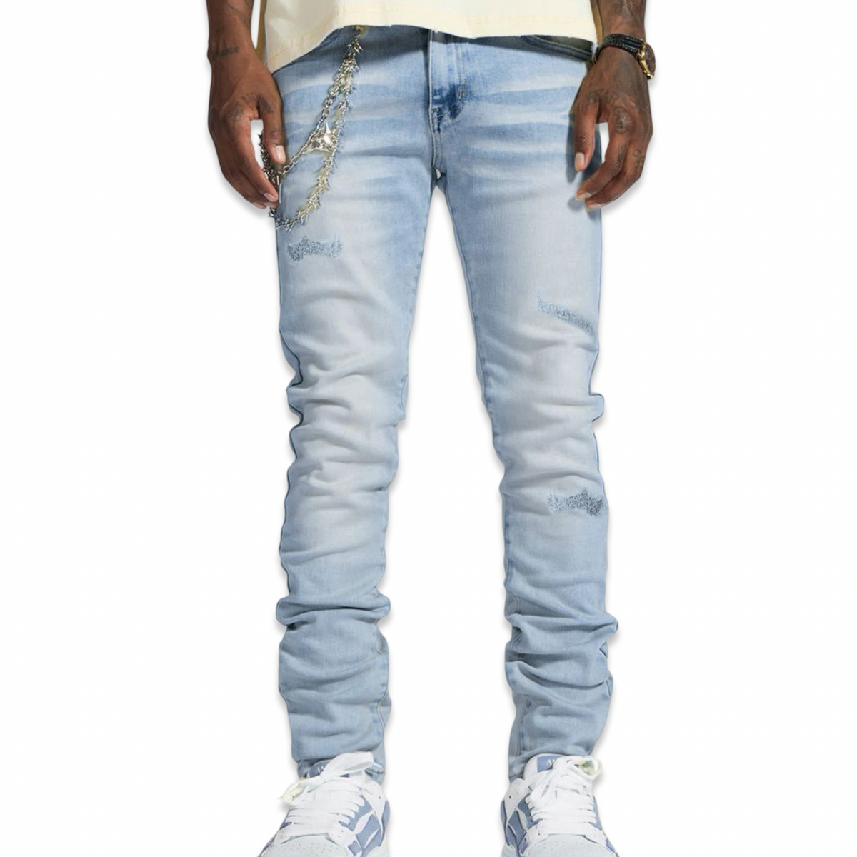 Melee “Stark” Blue Wash Jeans