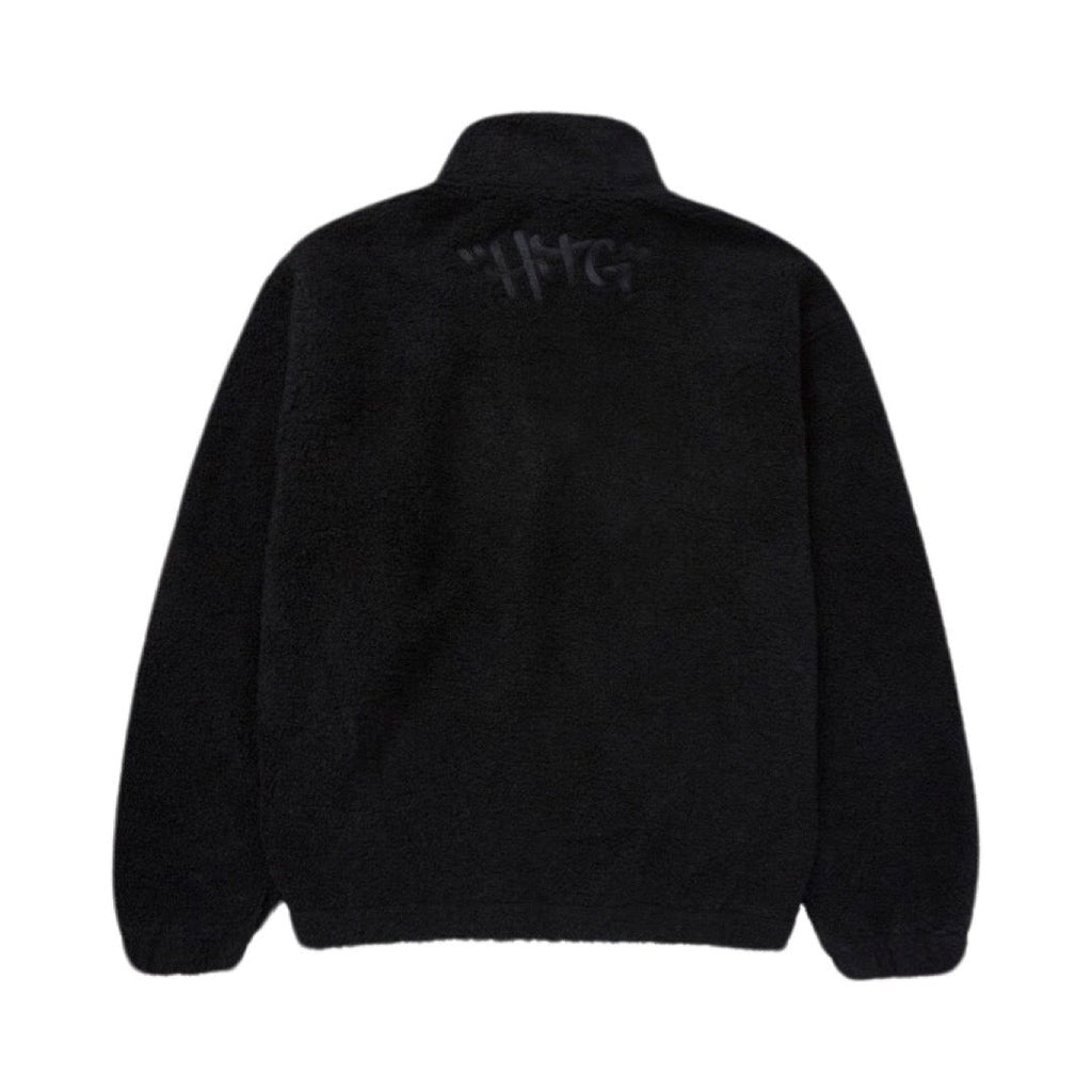 Honor The Gift Script Sherpa Pullover in Schwarz