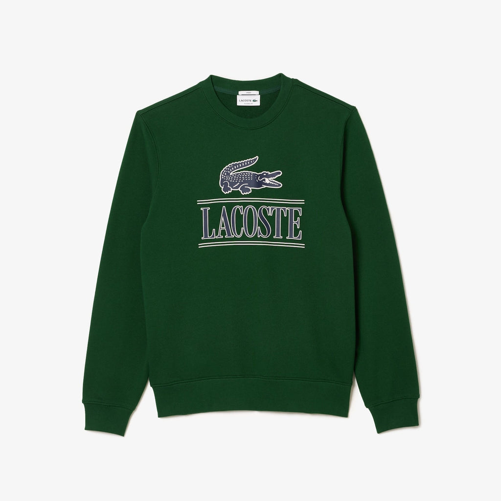 Grüner Herren-Fleecepullover