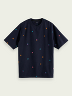 Scotch & Soda besticktes T-Shirt (Midnight)
