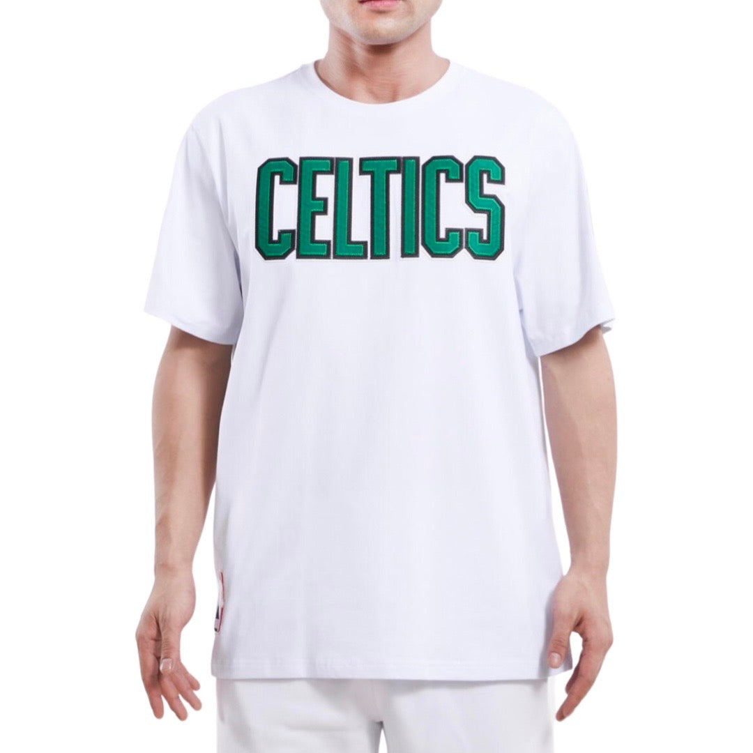 Boston Celtics Classic Twill T-Shirt (Weiß)