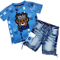 Elite Kids Rich Blue Short Set
