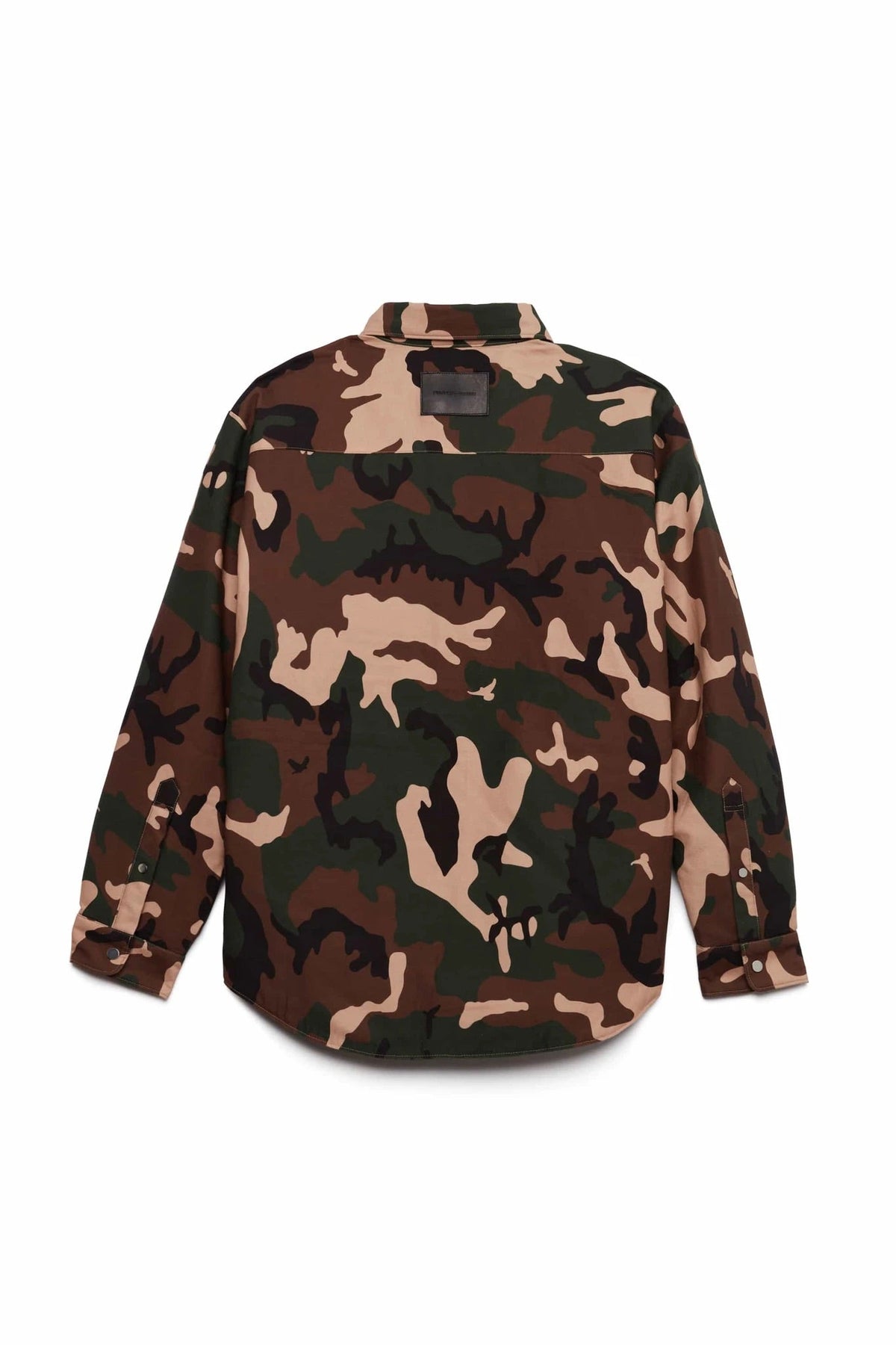 Lila Camo-Twill-Daunenhemd