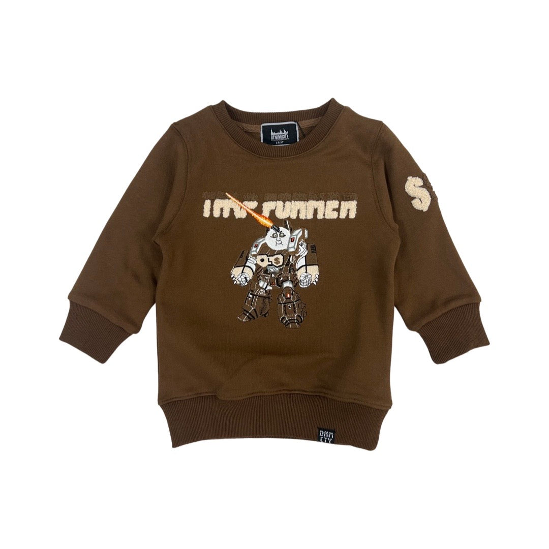 Kinder-Trap-Former-Pullover (Braun