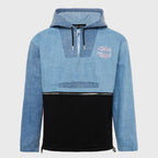 Homme Femme Future blauer Jeanspullover