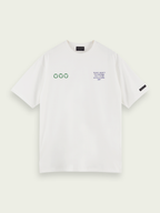 Scotch & Soda Logo-Grafik-T-Shirt (Weiß)