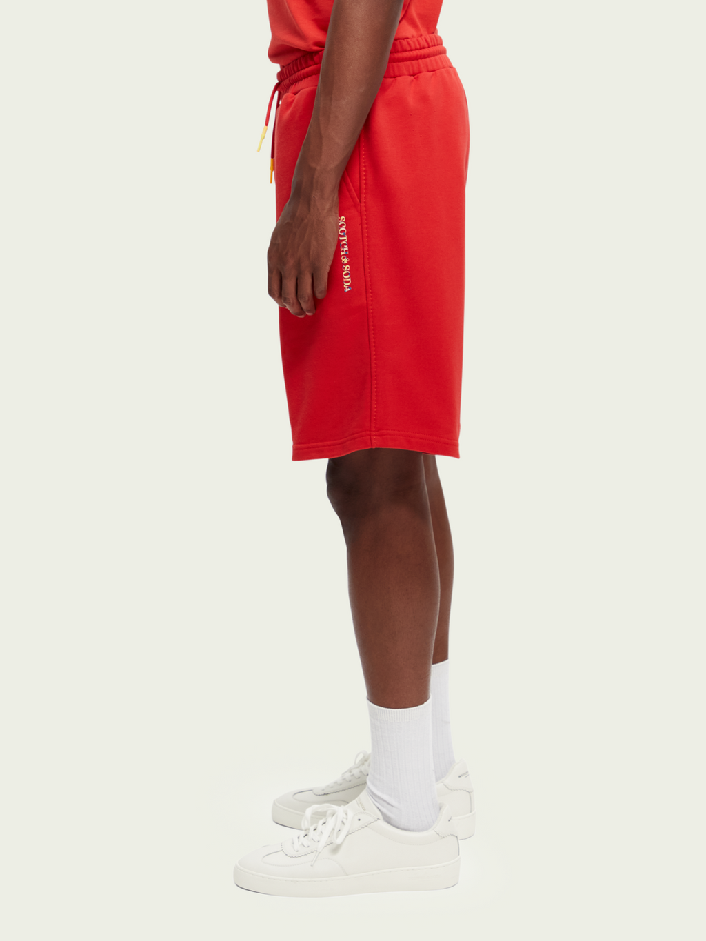 Scotch&Soda Cotton Sweat Short In Red (165951)