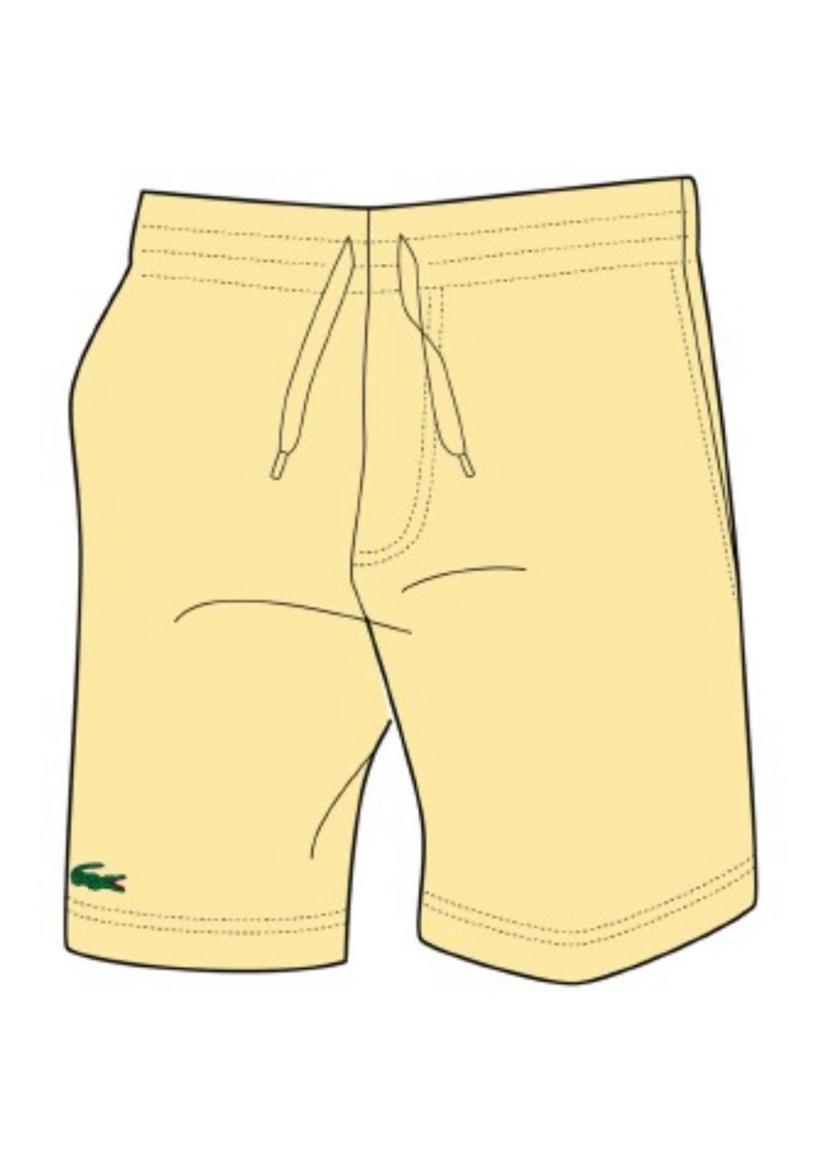 Lacoste Fleece-Shorts in Gelb