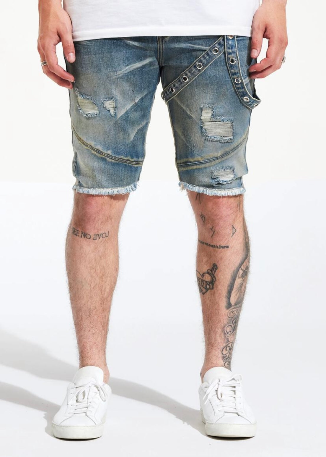 Embellish NYC Topi Indigo Rinse Shorts (130)