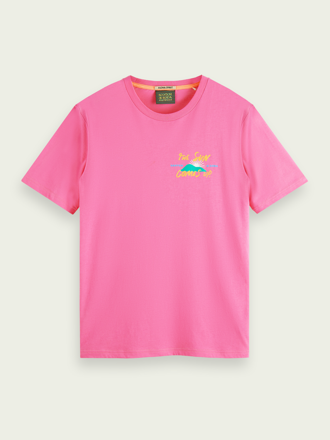 Scotch&Soda Abel Macias Tee In Magenta (166799)