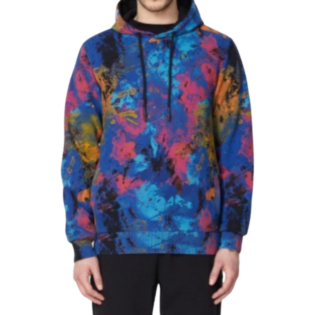 Eleven Paris Your Future Blue Tie-Dye Kapuzenpullover