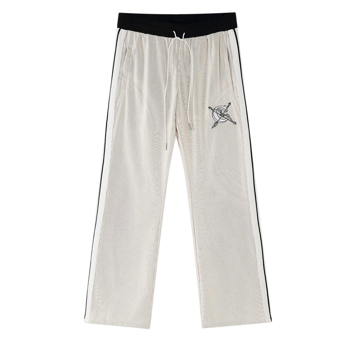 Campus Academy Flare Corduroy-Trainingshose in Creme
