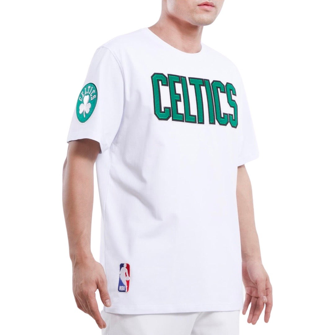 Boston Celtics Classic Twill T-Shirt (Weiß)