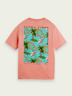 Scotch&Soda Organic Graphic Tee In Vulcano (166652)