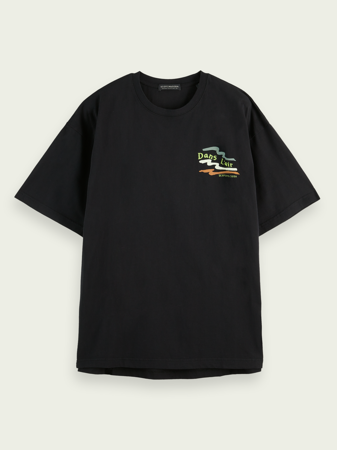 Scotch & Soda Bedrucktes T-Shirt mit Flight-Grafik