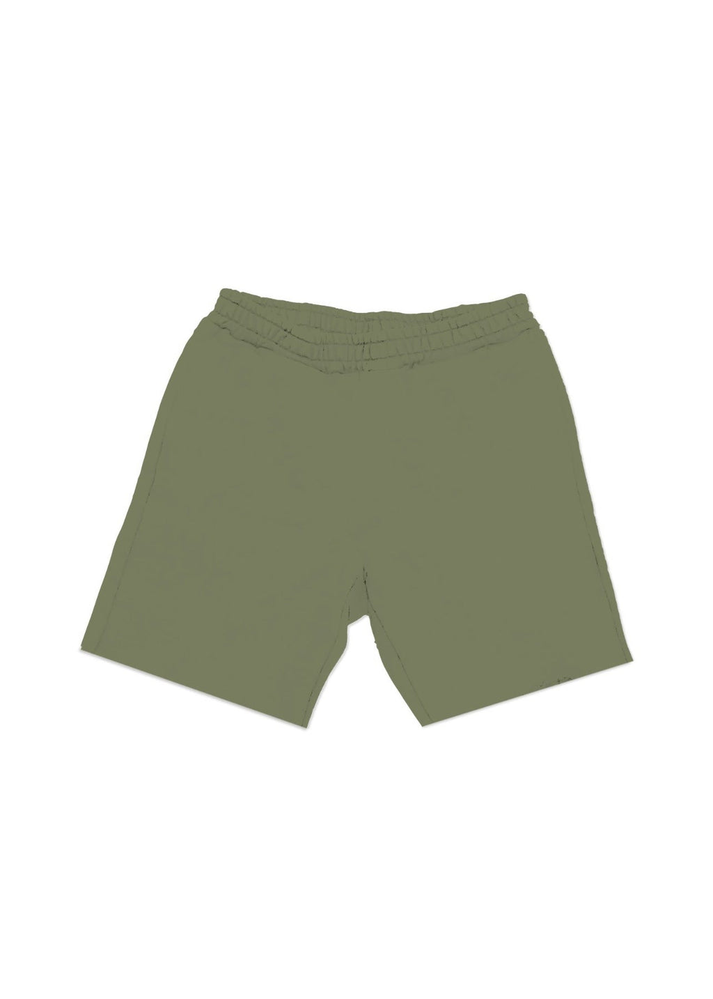 Purple Brand French Terry Shorts im Military Green Stencil-Design