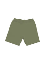 Purple Brand French Terry Shorts im Military Green Stencil-Design