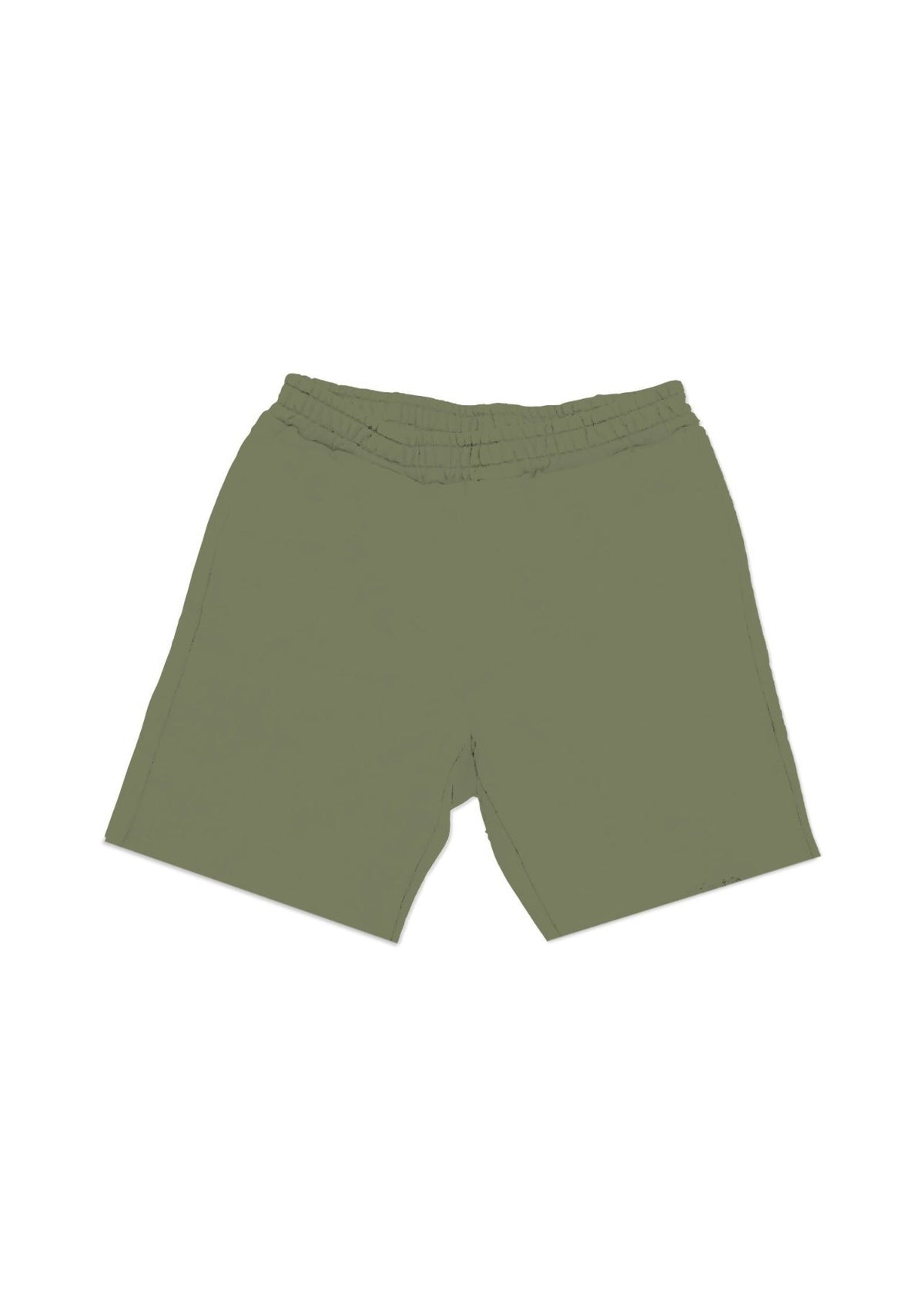 Purple Brand French Terry Shorts im Military Green Stencil-Design