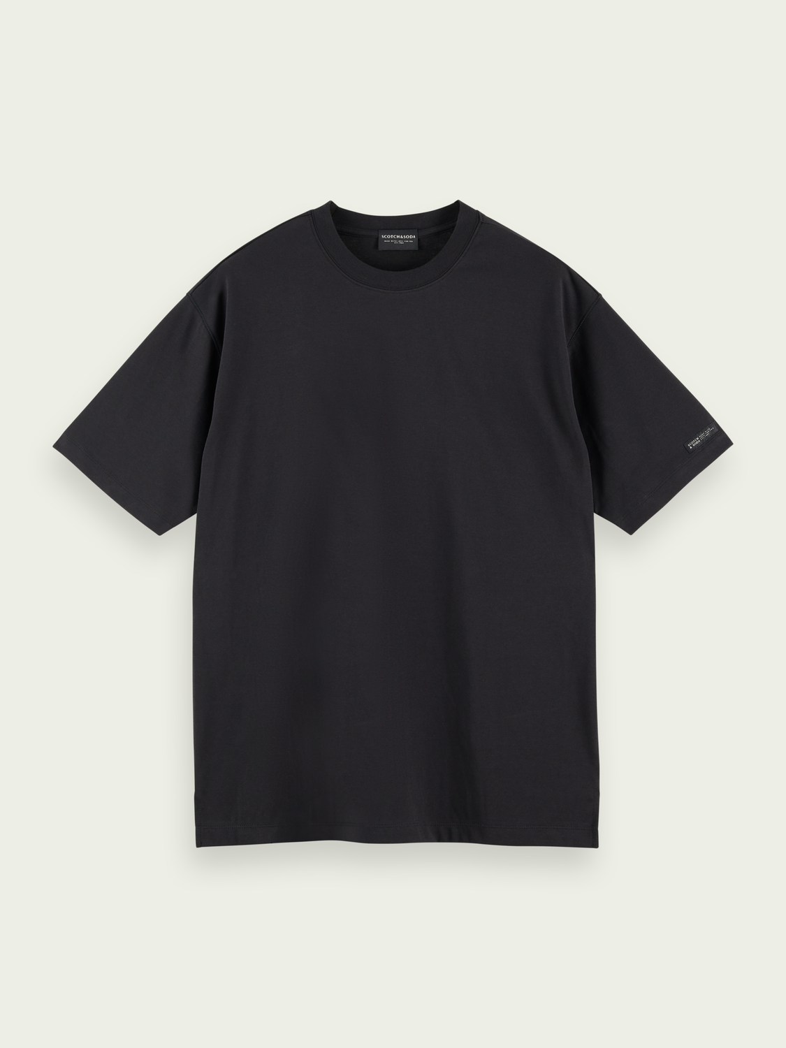 Scotch&Soda Logo-Grafik-T-Shirt (Schwarz)
