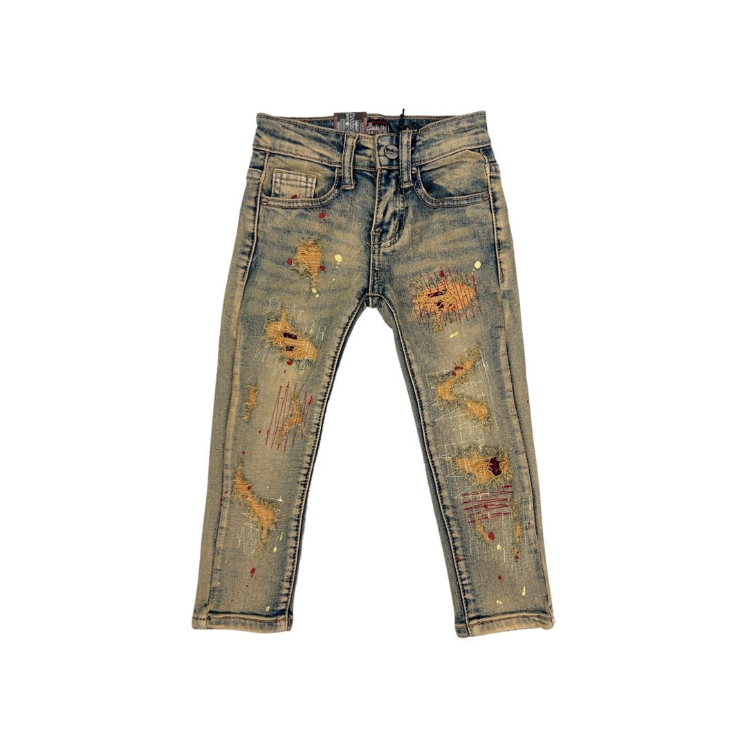 Kids Denimicity Patch-Jeans (Burgund)