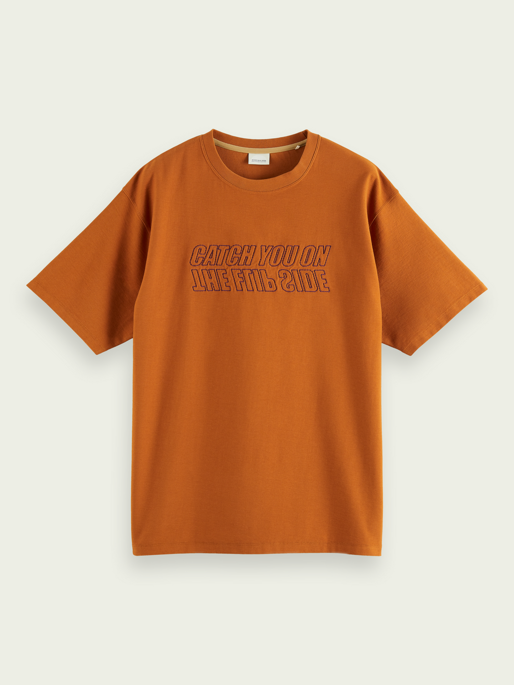 Scotch&Soda Embroidered Tee (Tabacco)