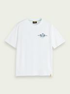 Scotch&Soda Organic Graphic Tee In White (166652)
