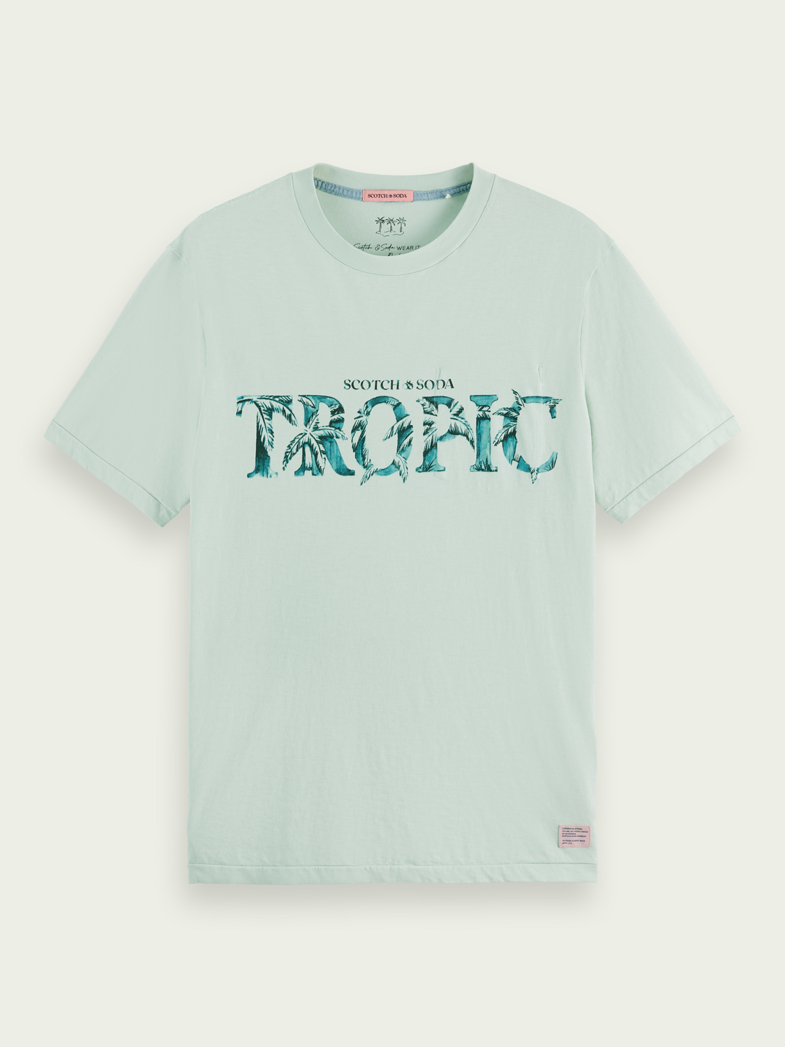 Scotch & Soda T-Shirt mit Innentasche in Mint (166070)
