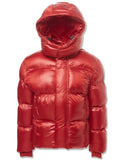 Jordan Craig Puffer Hooded Red Kids Jacket