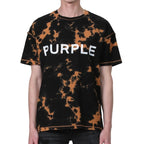 Purple Brand Texturiertes Topas-T-Shirt mit kurzem Arm
