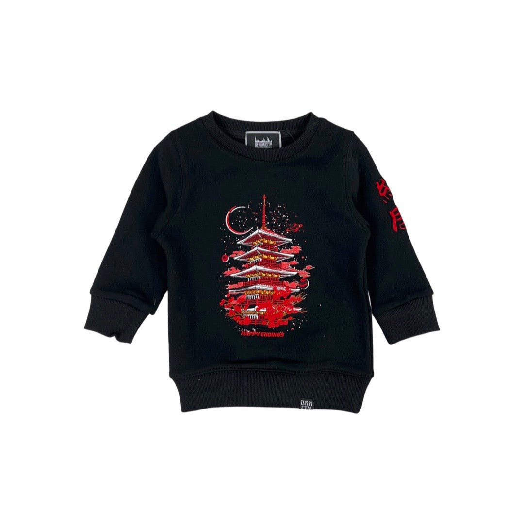 Kinder-Pullover „Endings“ (Rot)