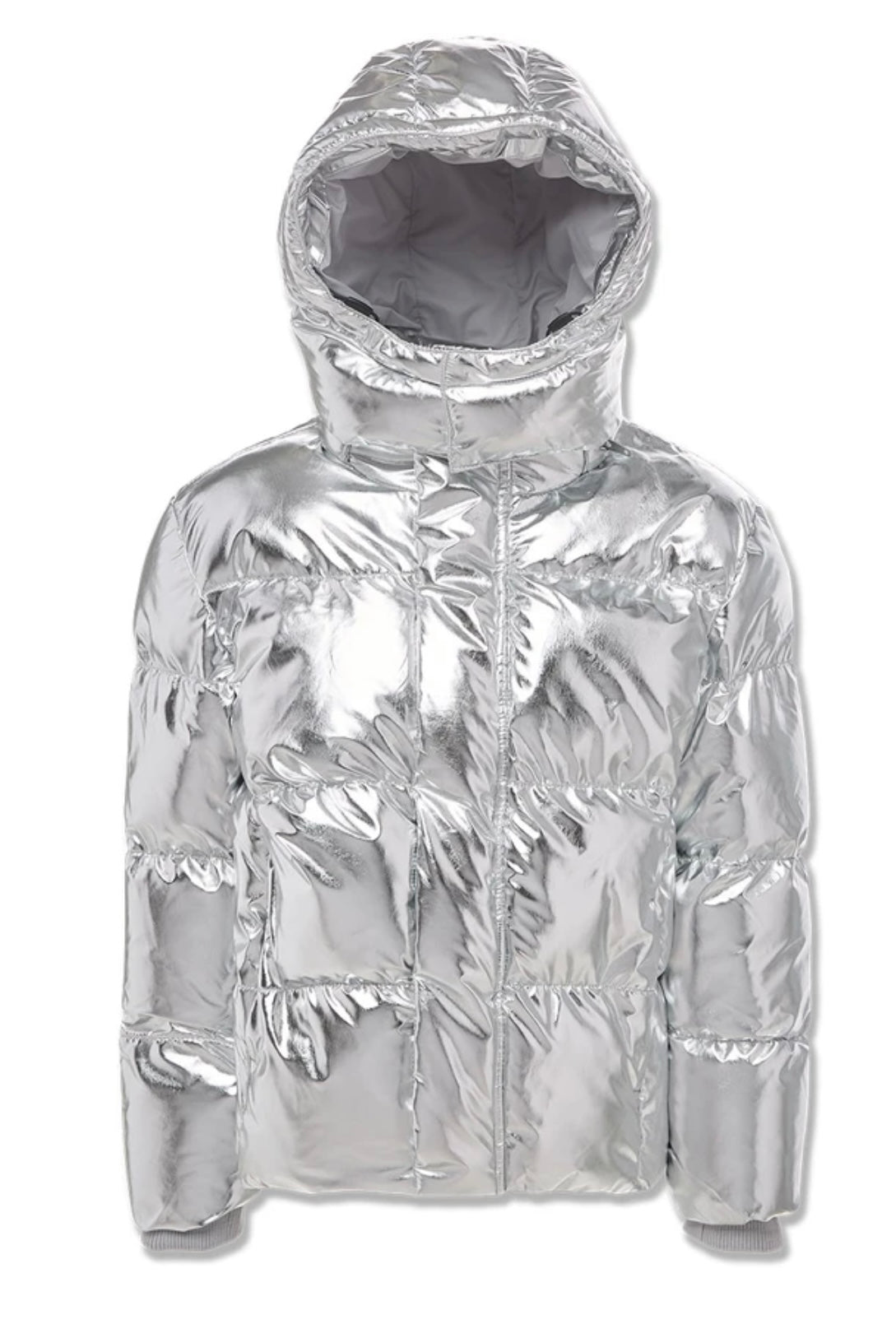 Jordan Craig Puffer-Kapuzenjacke für Kinder in Silber