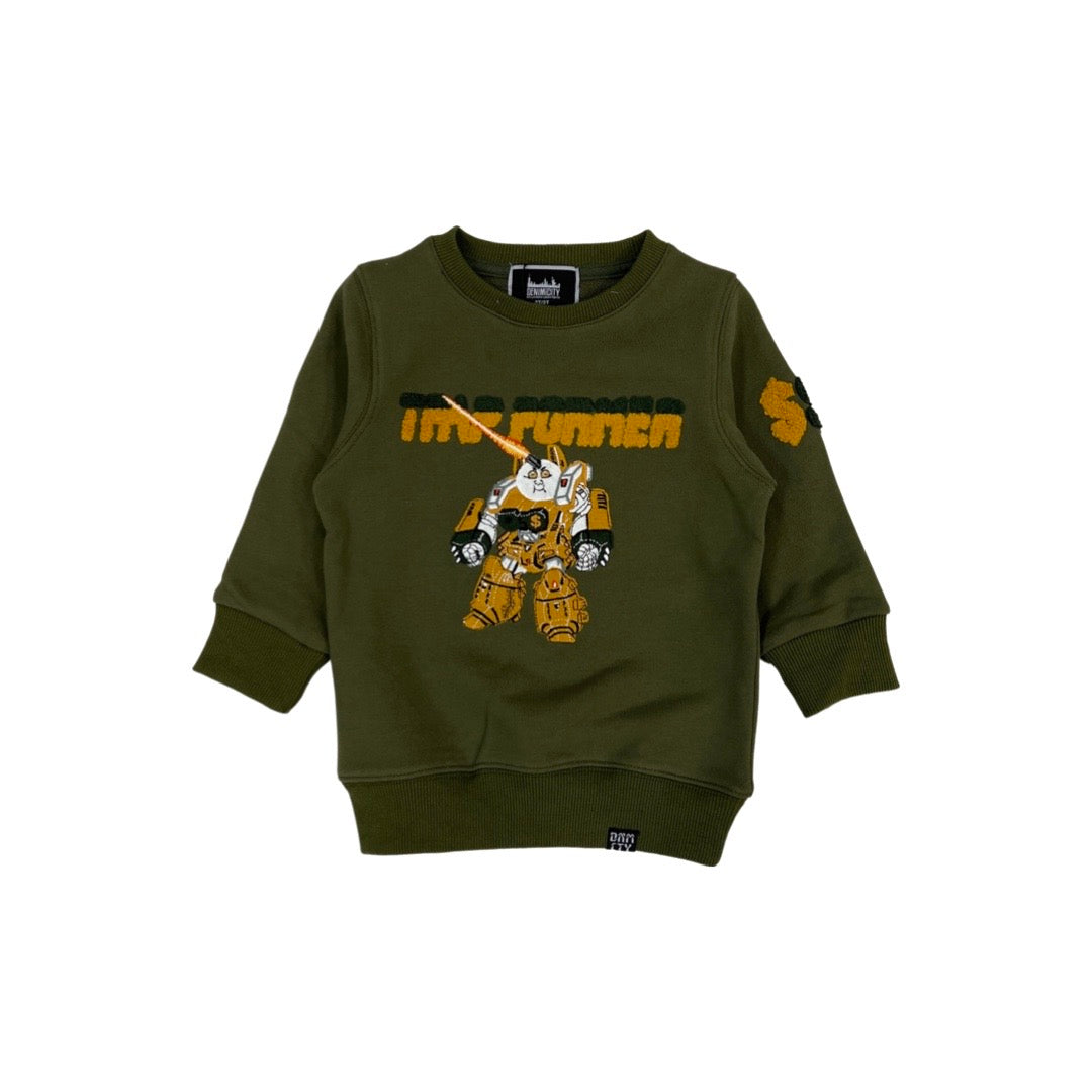 Kids Trap Former Pullover (Oliv)