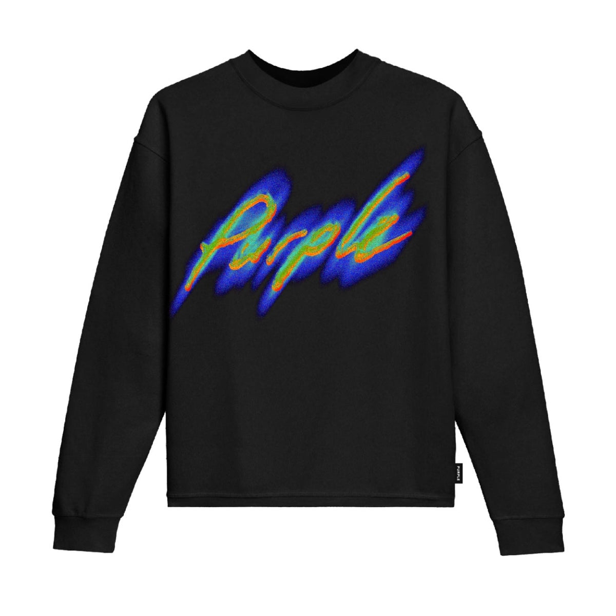 Purple Brand Shadow Black Langarmshirt