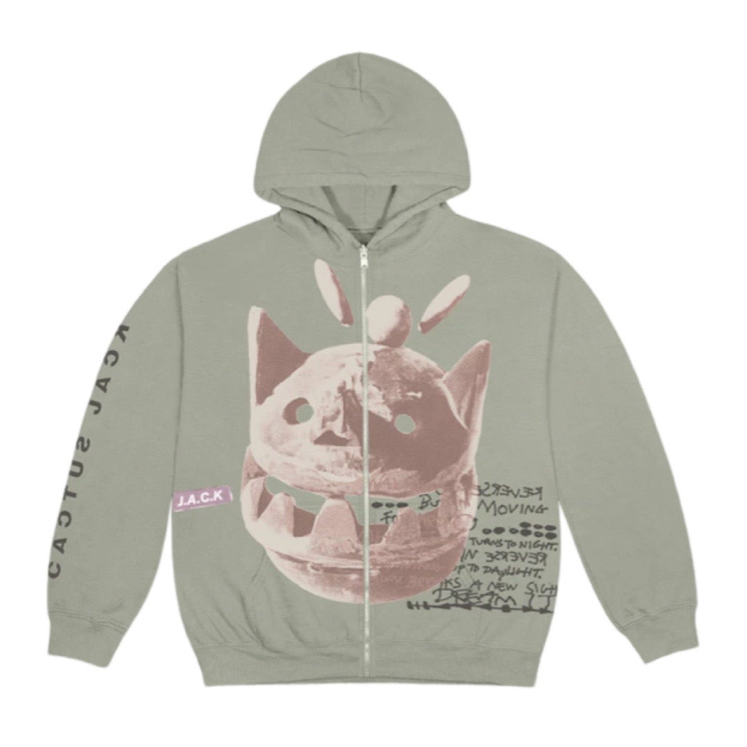 Travis Scott New Sight Kapuzenpullover mit Reißverschluss