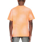 Purple Brand Strukturiertes T-Shirt in fluoreszierendem Orange mit kurzem Arm