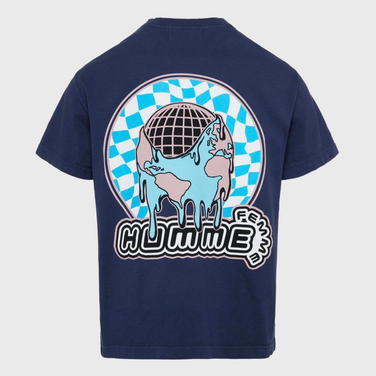 Homme Femme Global T-Shirt in Marineblau